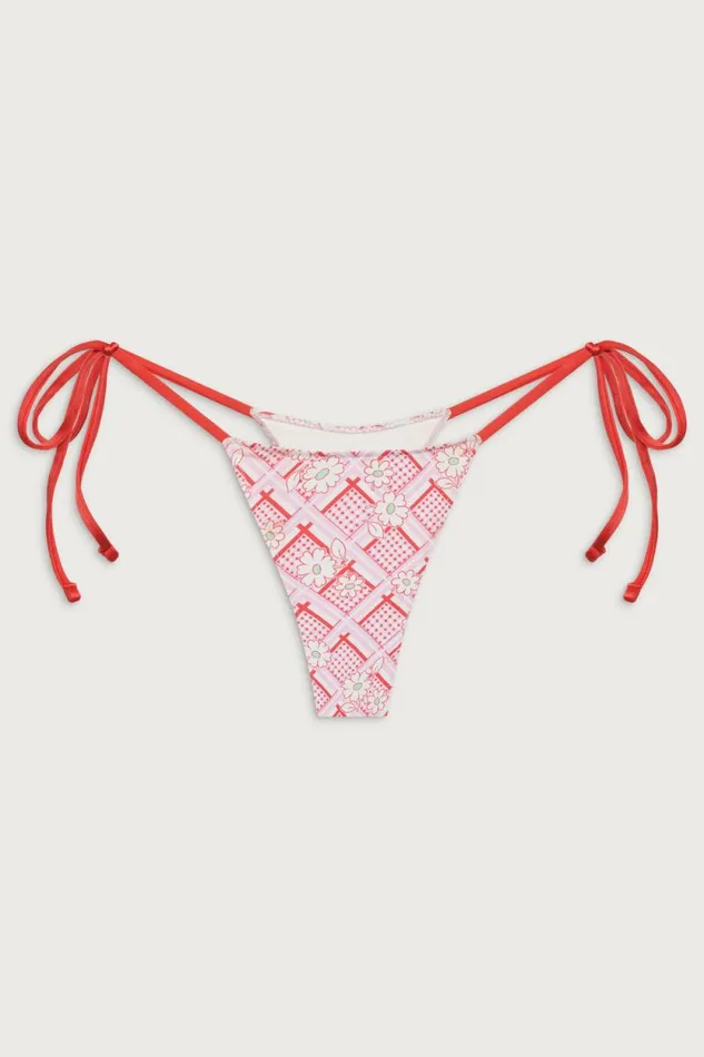 Frankies Bikinis Bikinis Women Divine Skimpy Floral Bikini Bottom Red Rover