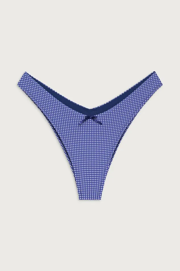 Frankies Bikinis Bikinis Women Enzo Cheeky Bikini Bottom Sailor Gingham