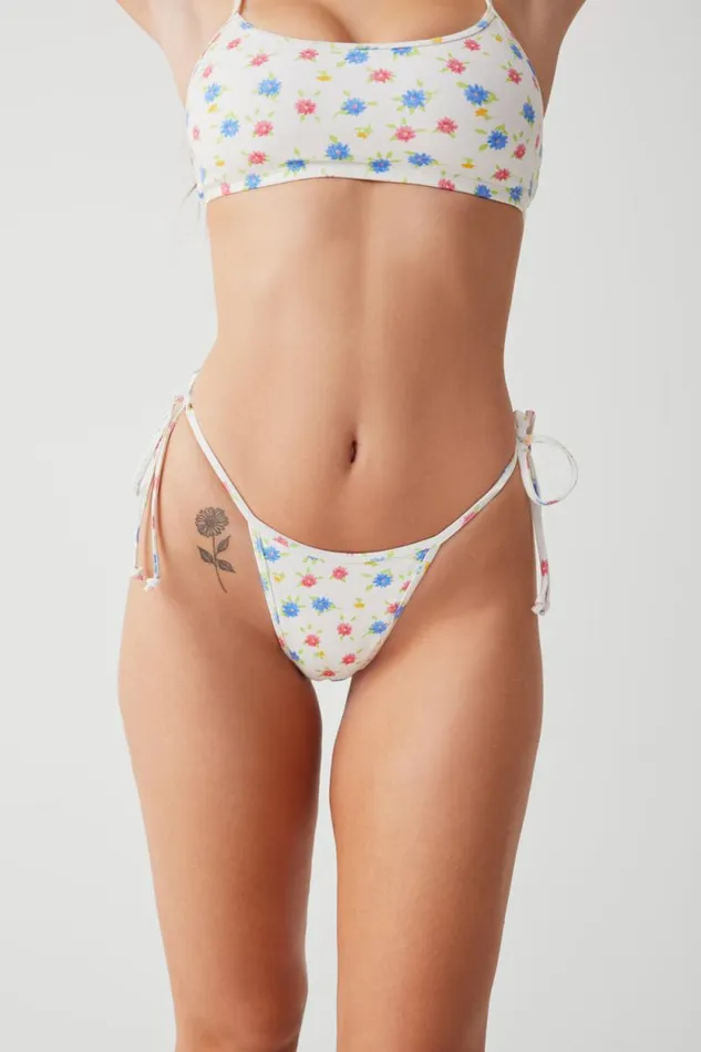 Frankies Bikinis Bikinis Women Hazel Floral Skimpy Bikini Bottom Water Blossom