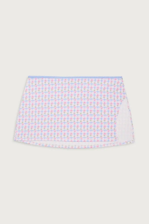 Frankies Bikinis Bikinis Women Marly Plaid Mini Skirt Rose Picnic
