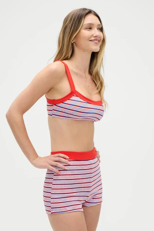 Frankies Bikinis Bikinis Women Rowan Terry Boy Short American Summer