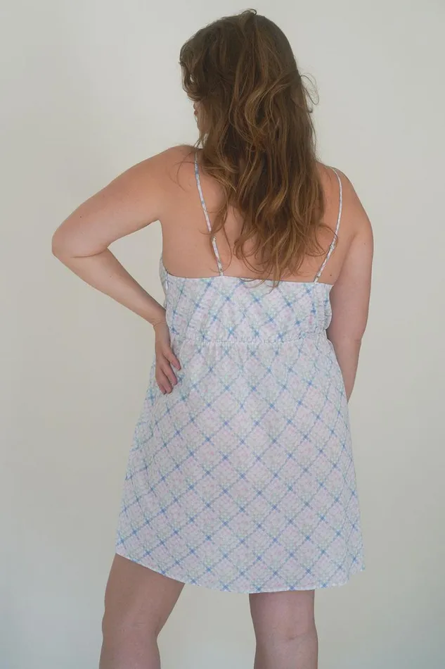 Frankies Bikinis Dresses Women X DJERF AVENUE Airy Poplin Mini Dress Cottage Meadow
