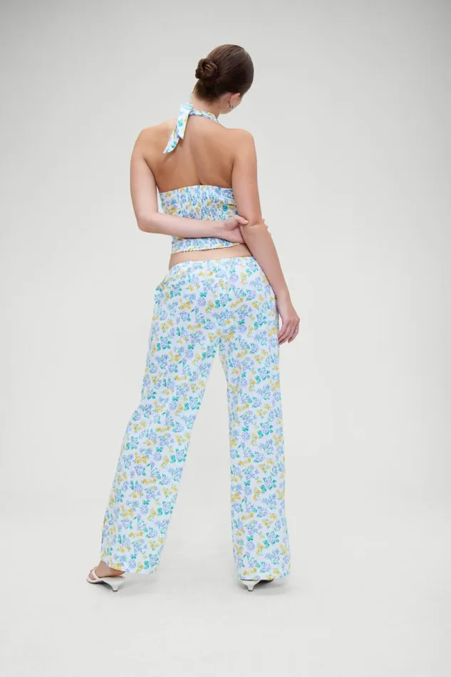 Frankies Bikinis Matching Sets Women Cottage Halter Top Coastal Floral
