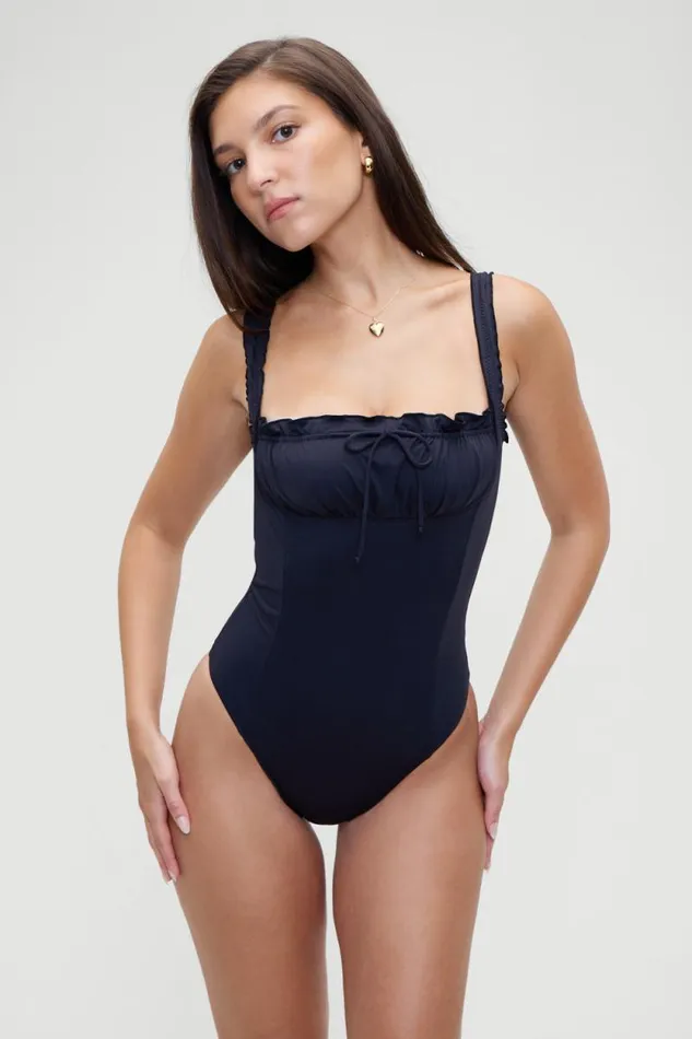 Frankies Bikinis One Pieces Women Fawn One Piece Swimsuit Black