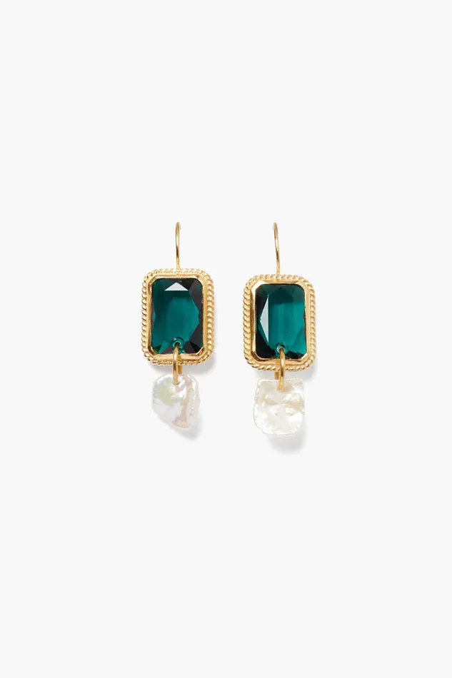 Geneva Drop Earrings Emerald Women Chan Luu Earrings