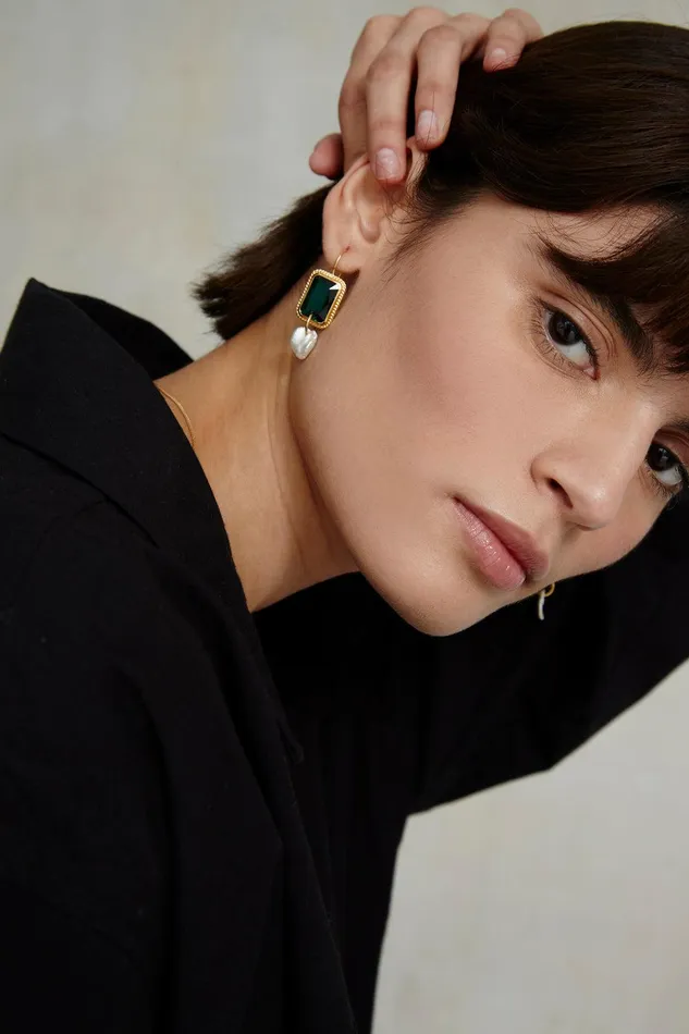 Geneva Drop Earrings Emerald Women Chan Luu Earrings