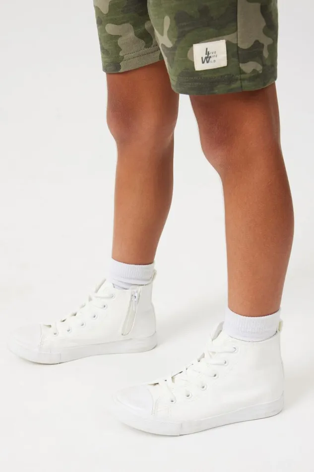 Girls 214Boys 214 Sneakers Cotton On Classic High Top Trainer White Smooth