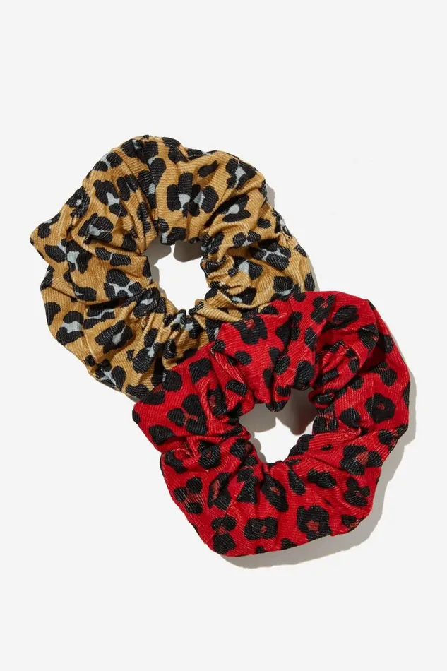 Girls 214 Hair Accessories Cotton On Hannah Hair Ties 8211 Super Scrunchies Dixie Leopard