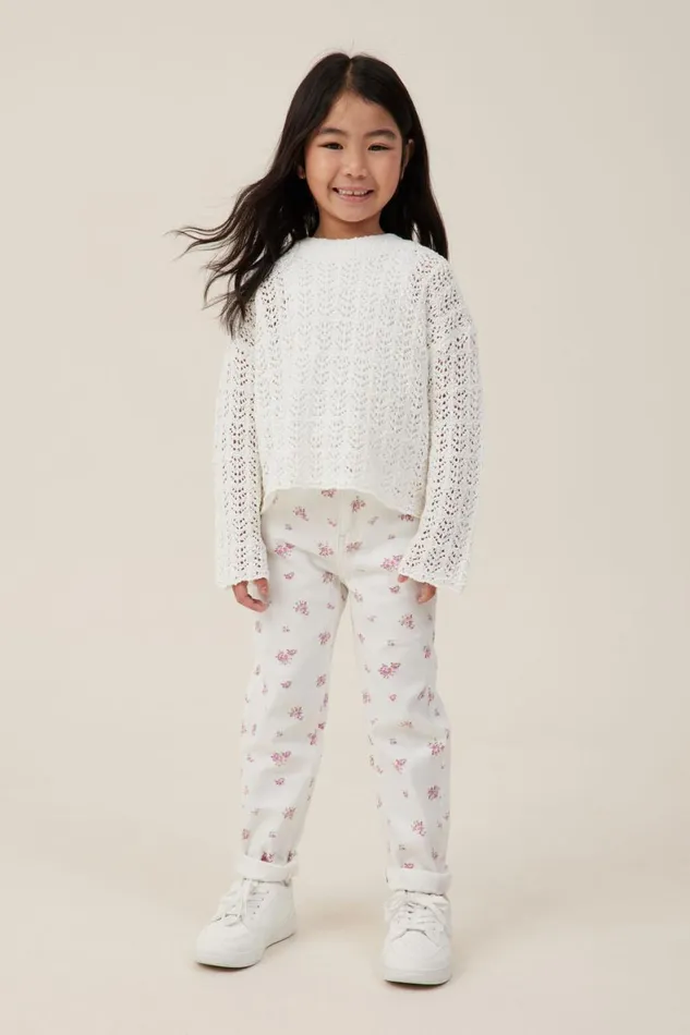 Girls 214 Jackets and Sweaters Cotton On Sienna Knit Jumper Vanilla