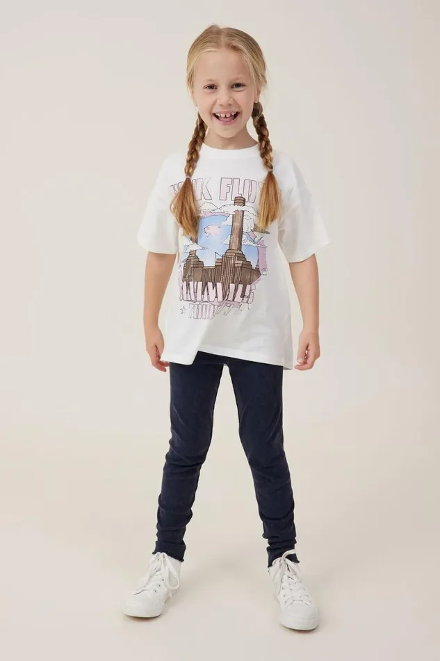 Girls 214 Leggings Pants and Jeans Cotton On Huggie Tights Navy Blazerwash