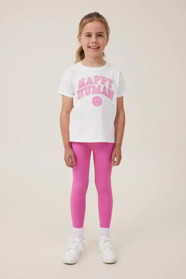 Girls 214 Leggings Pants and Jeans Cotton On Imogen Seamfree Legging Raspberry Pink