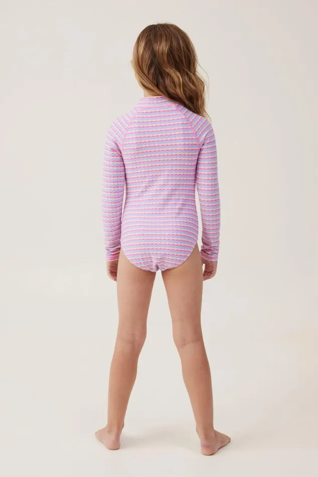 Girls 214 Swimwear Cotton On Lydia One Piece Multi Stripe