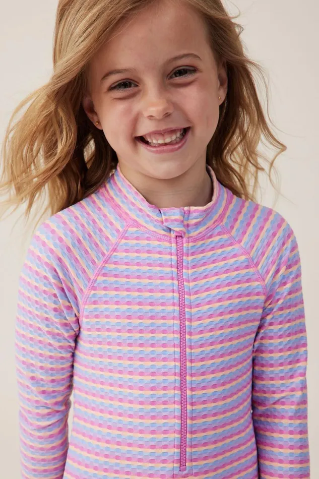 Girls 214 Swimwear Cotton On Lydia One Piece Multi Stripe