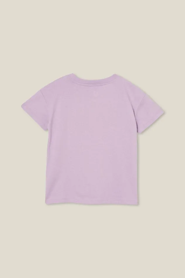 Girls 214 Tops and TShirts Cotton On Poppy Short Sleeve Print Tee Lilac Dropwatch Me Shine