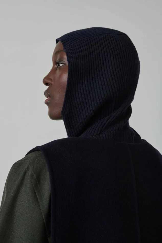 Gloves and Beanies Women Soeur WELCOME HOOD BEANIE Navy
