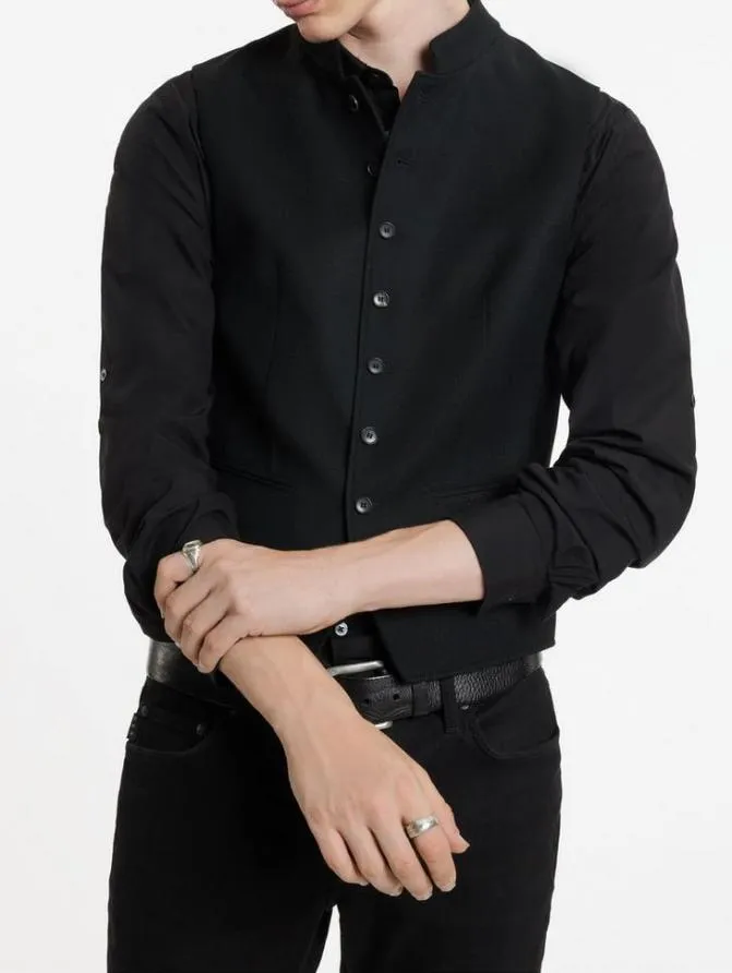 GLYNN VEST Black Clothing John Varvatos Suiting
