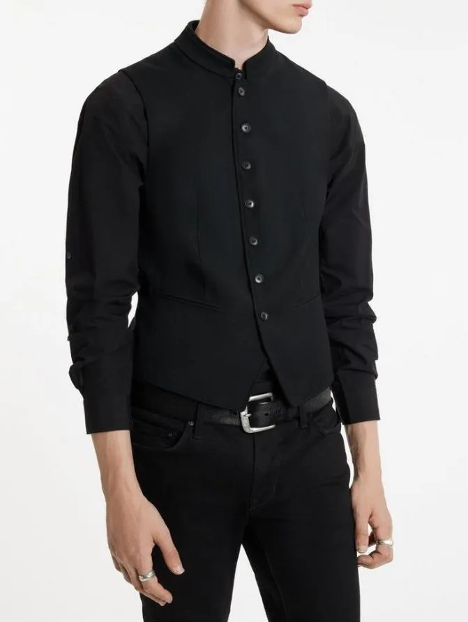 GLYNN VEST Black Clothing John Varvatos Suiting