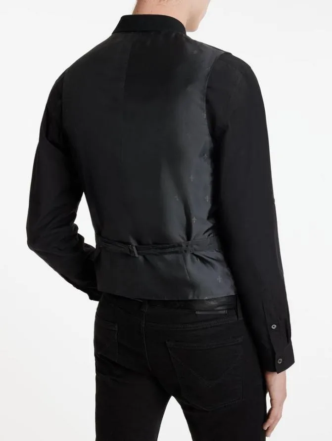 GLYNN VEST Black Clothing John Varvatos Suiting