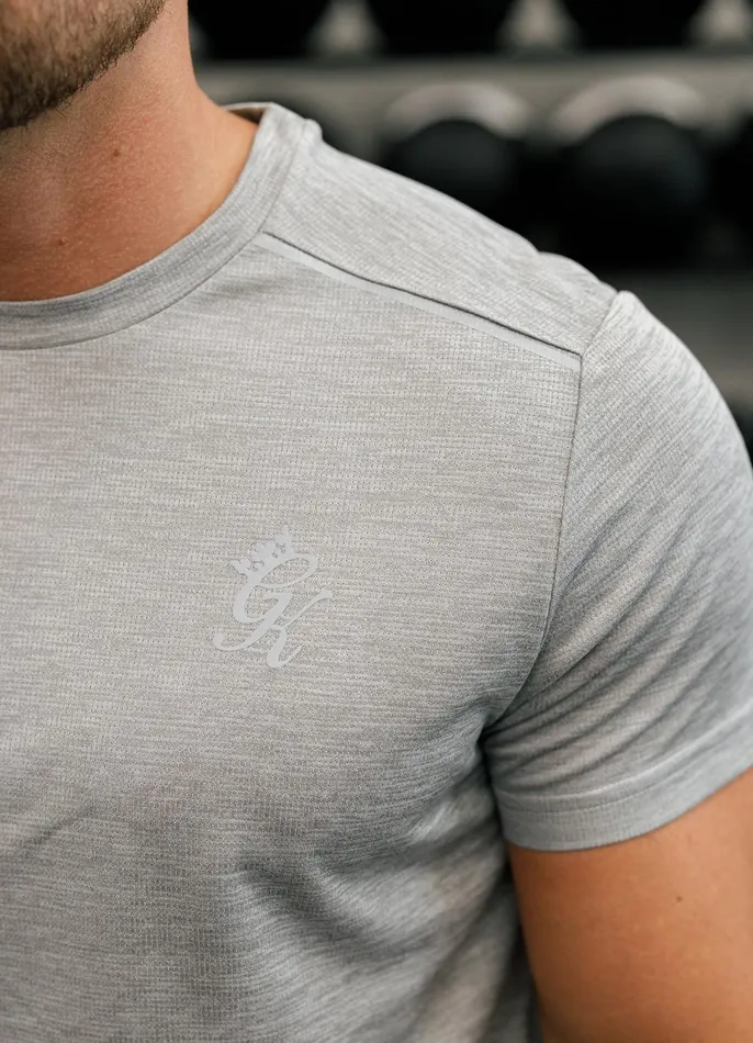 Gym King Gymwear Men Element Tee 8211 Grey Marl