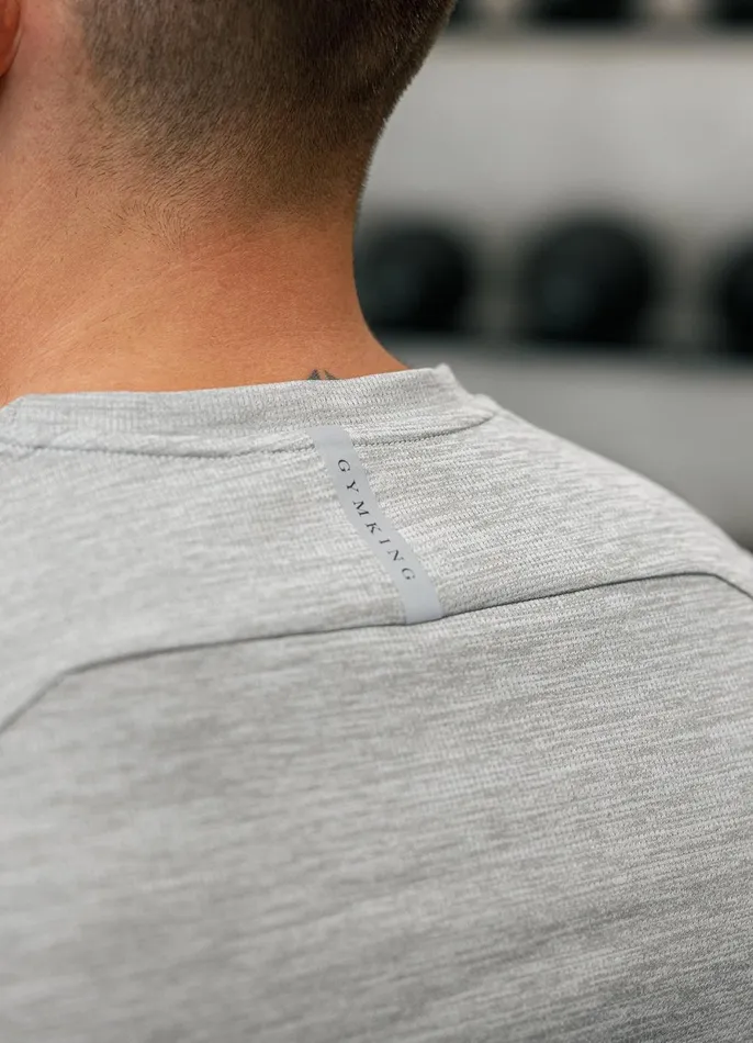 Gym King Gymwear Men Element Tee 8211 Grey Marl