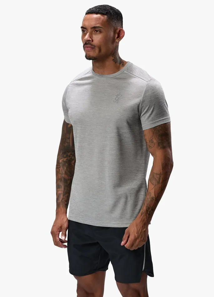 Gym King Gymwear Men Element Tee 8211 Grey Marl