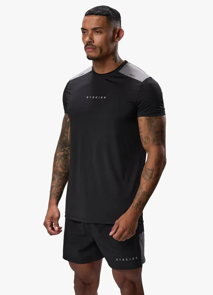 Gym King Gymwear Men React Tee 8211 Black