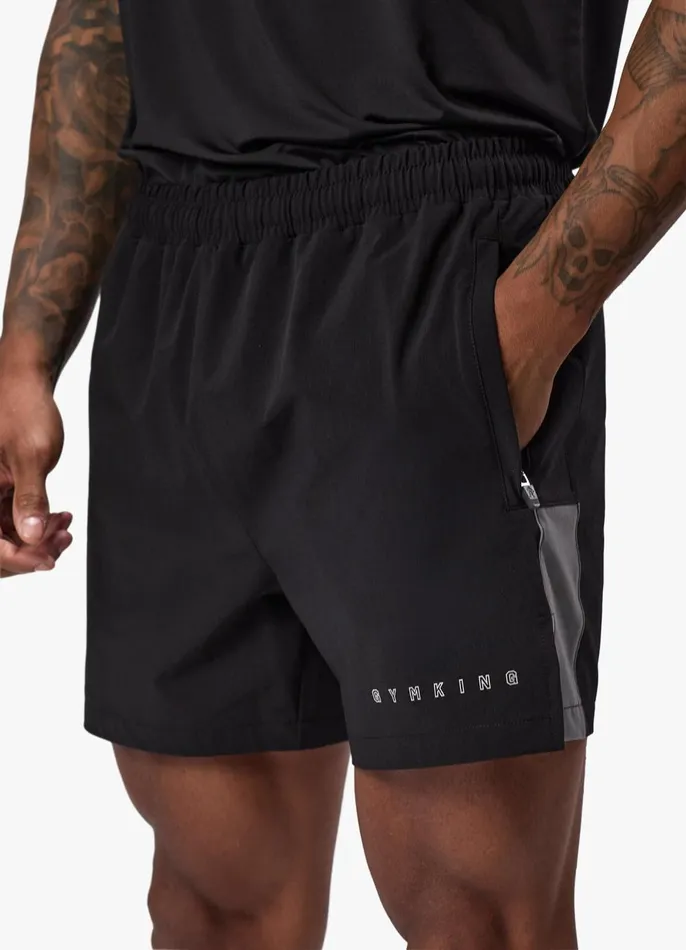 Gym King Gymwear Men React Woven Short 8211 Black