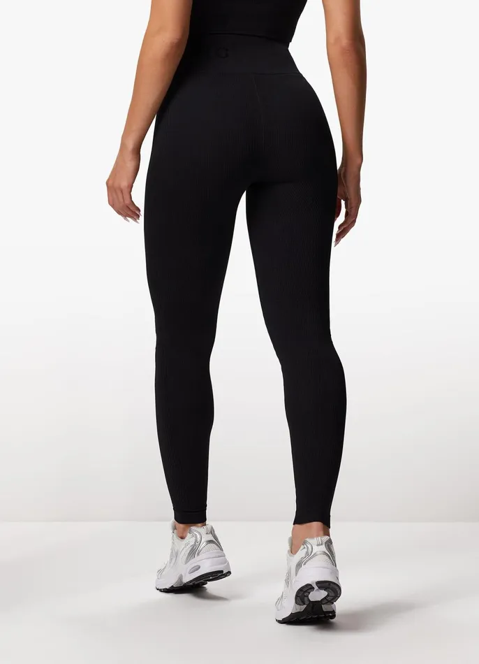 Gym King Gymwear Women Formation Seamless Rib Legging 8211 Black