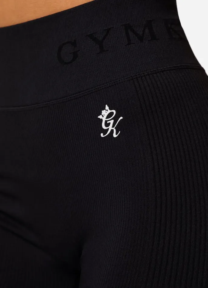 Gym King Gymwear Women Formation Seamless Rib Legging 8211 Black