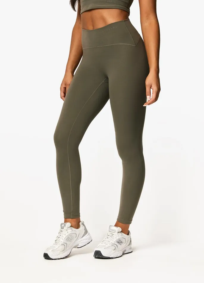 Gym King Gymwear Women Peach Luxe Legging 8211 Olive Luxe