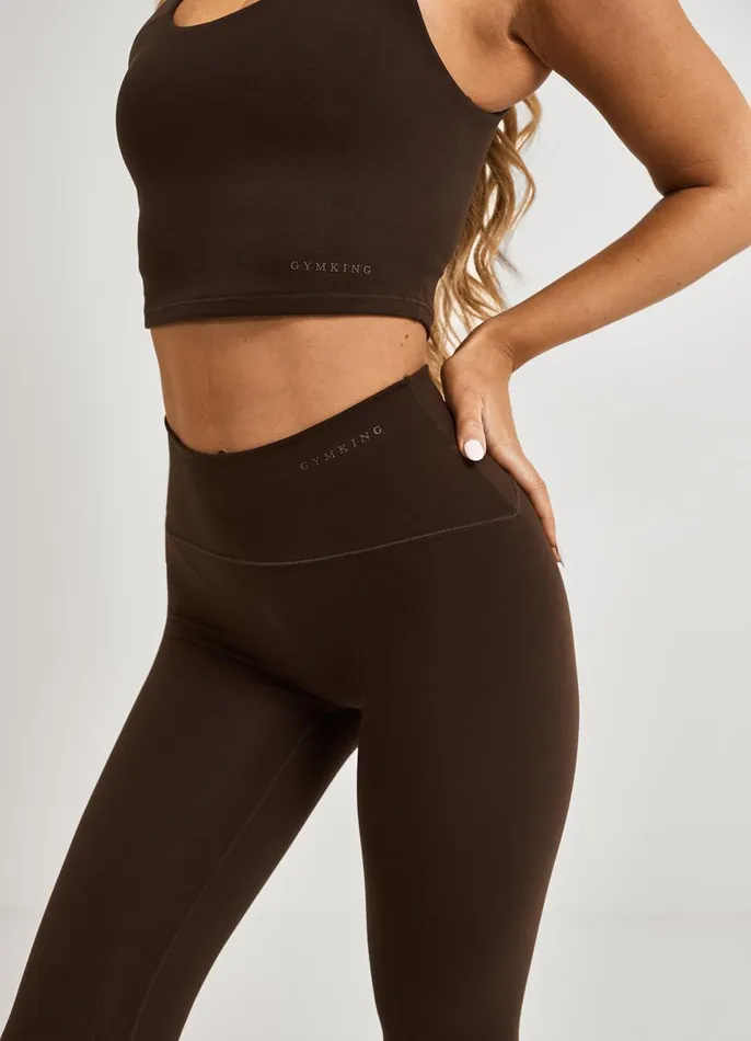 Gym King Gymwear Women Peach Luxe Tank 8211 Cocoa Luxe