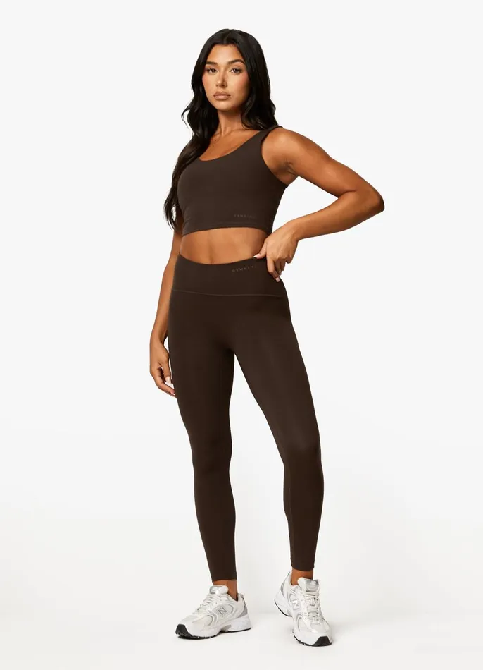 Gym King Gymwear Women Peach Luxe Tank 8211 Cocoa Luxe