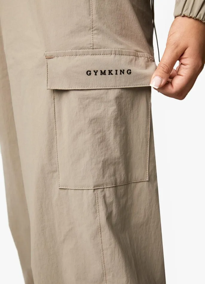 Gym King Joggers Women Utility Woven Cargo Pant 8211 Mocha