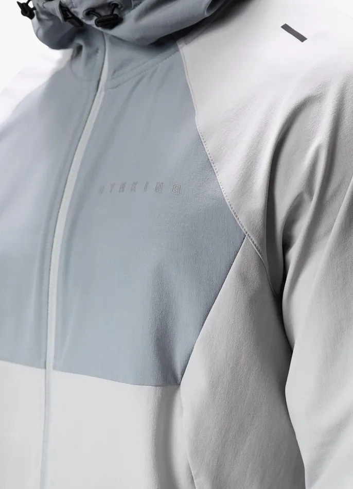 Gym King Outerwear Men React Woven Jacket 8211 Light Grey