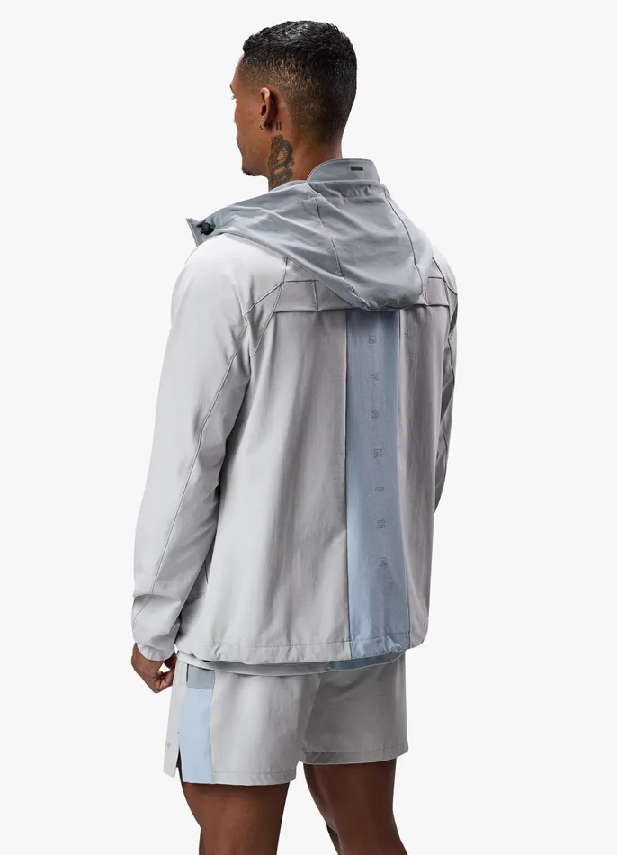 Gym King Outerwear Men React Woven Jacket 8211 Light Grey