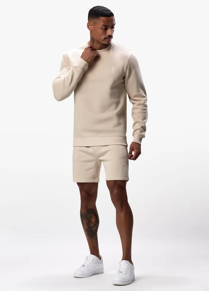 Gym King Shorts Men Fundamental Fleece Short 8211 Light Sand