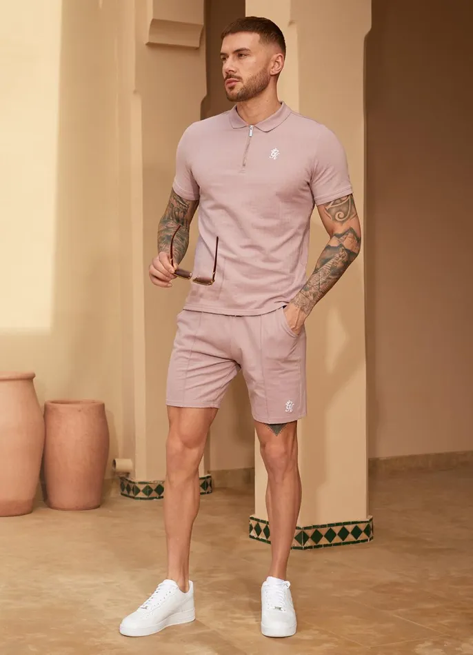 Gym King Shorts Men Riviera Signature Short 8211 Dusky Pink