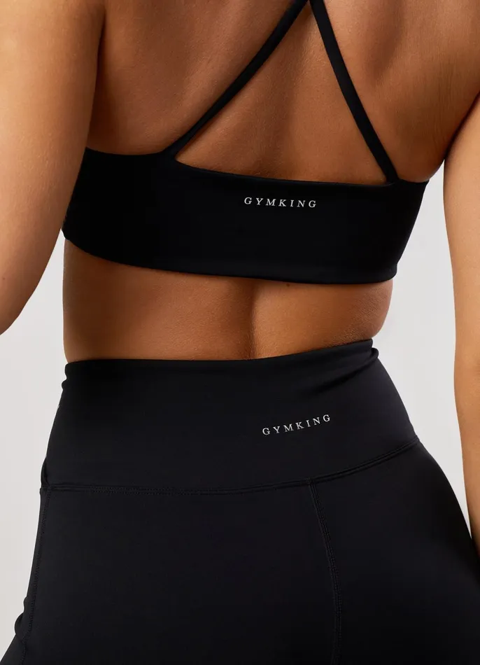 Gym King Shorts Women 365 45034 Wrap Over Short 8211 Black
