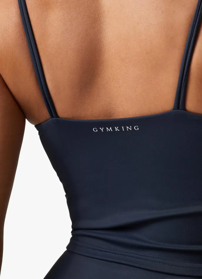 Gym King Sports Bras Women 365 Long Line Tank 8211 Midnight Blue