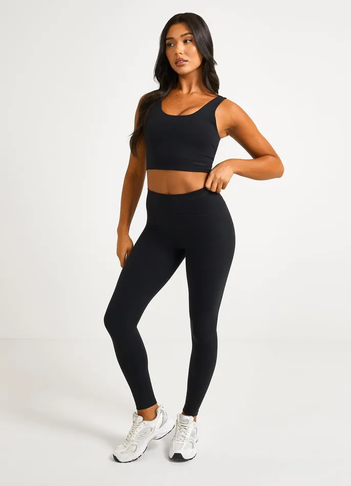 Gym King Sports Bras Women Peach Luxe Tank 8211 Black Luxe