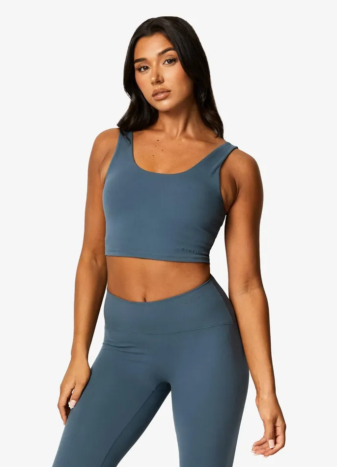Gym King Sports Bras Women Peach Luxe Tank 8211 Twilight Blue Luxe