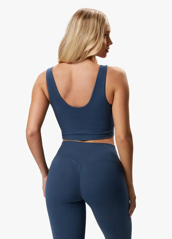 Gym King Sports Bras Women Peach Luxe Tank 8211 Twilight Blue Luxe
