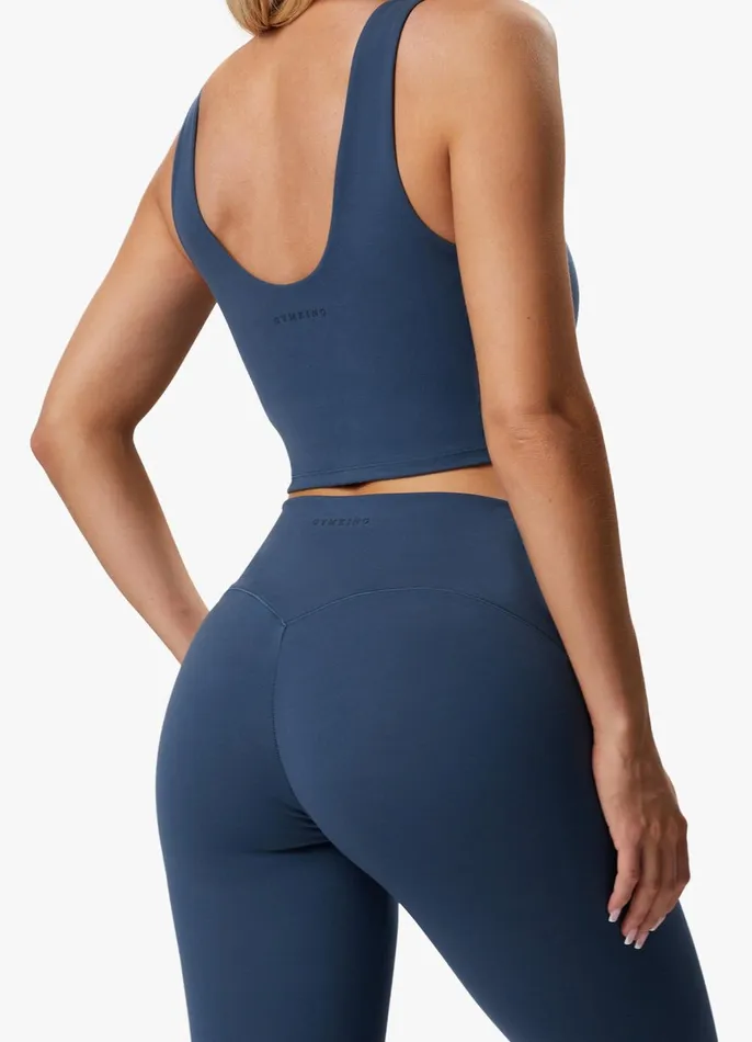 Gym King Sports Bras Women Peach Luxe Tank 8211 Twilight Blue Luxe