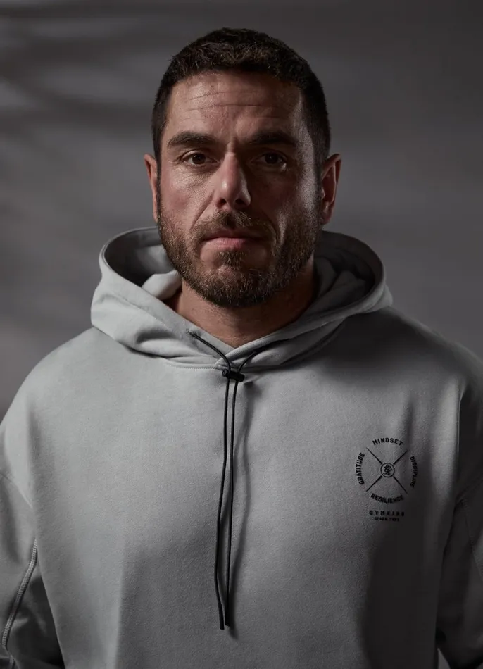 Gym King Sweatshirts and Hoodies Men Compass Hood 8211 Urban Grey