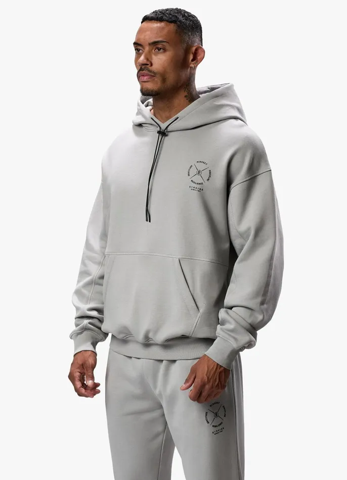 Gym King Sweatshirts and Hoodies Men Compass Hood 8211 Urban Grey