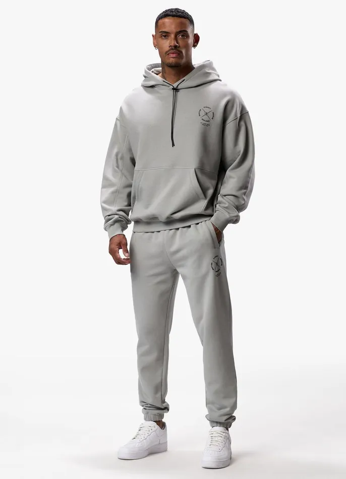 Gym King Sweatshirts and Hoodies Men Compass Hood 8211 Urban Grey