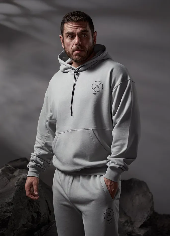 Gym King Sweatshirts and Hoodies Men Compass Hood 8211 Urban Grey