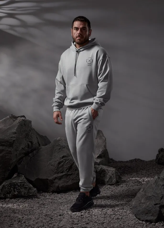 Gym King Sweatshirts and Hoodies Men Compass Hood 8211 Urban Grey