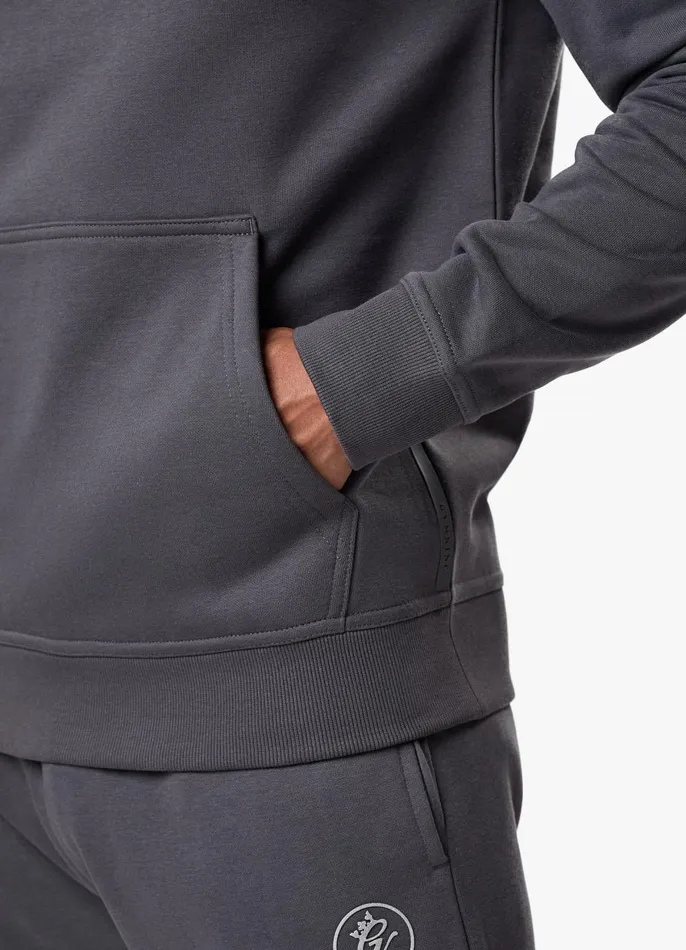 Gym King Sweatshirts and Hoodies Men Pro Logo Fleece Hood 8211 Graphite
