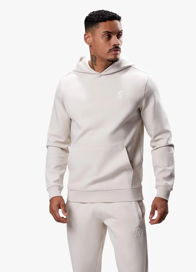 Gym King Sweatshirts and Hoodies Men Split Linear Hood 8211 Stone Grey
